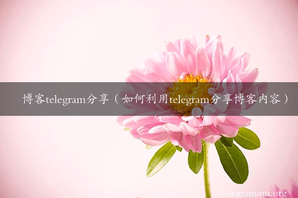 博客telegram分享（如何利用telegram分享博客内容）