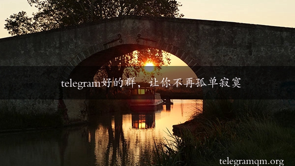 telegram好的群，让你不再孤单寂寞